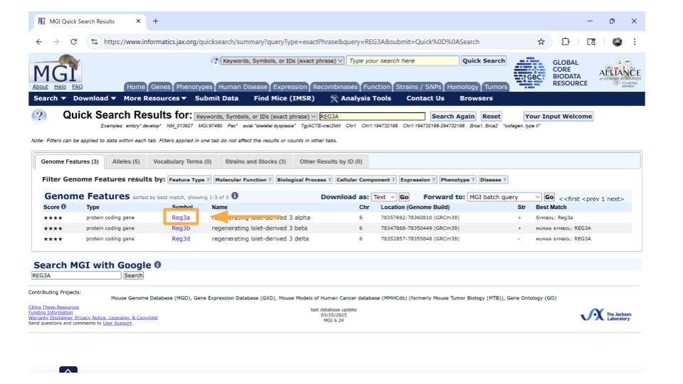 There are multiple mouse orthologs for the human gene REG3A.